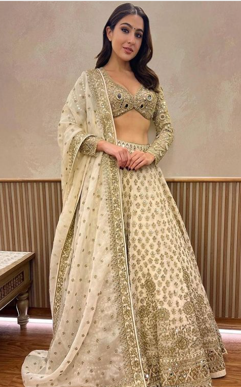 Sara Ali Khan’s Royal Golden Lehenga 2023